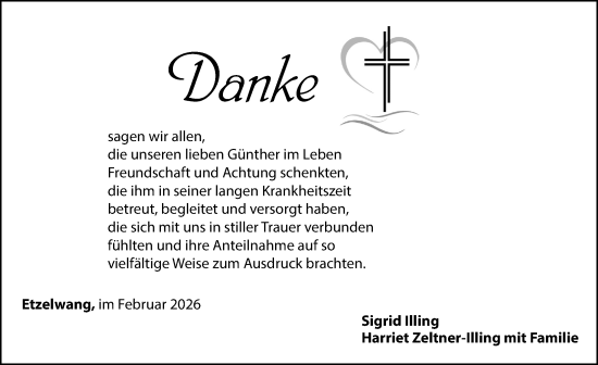 Traueranzeige von Günther Illing von Hersbrucker Zeitung Lokal